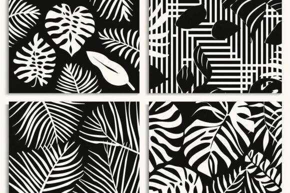 Leaf Pattern Laser Cut Silhouette Bundle