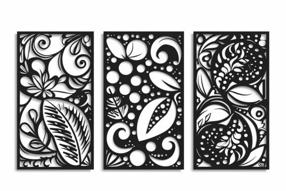 Botanical Laser Cut Pattern Bundle