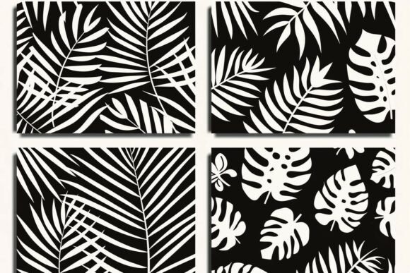 Leaf Pattern Laser Cut Silhouette Bundle