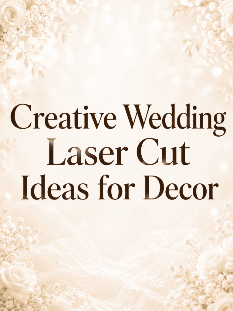 Creative Wedding Laser Cut Ideas for Decor