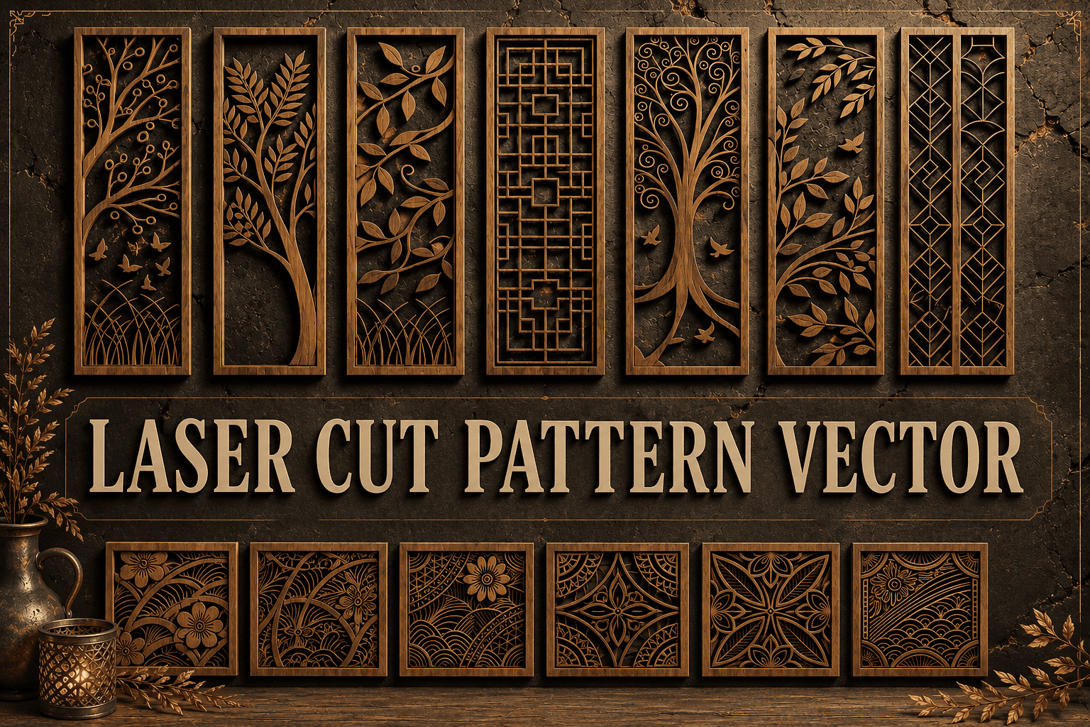 101 Laser Cut Pattern Vector Ideas