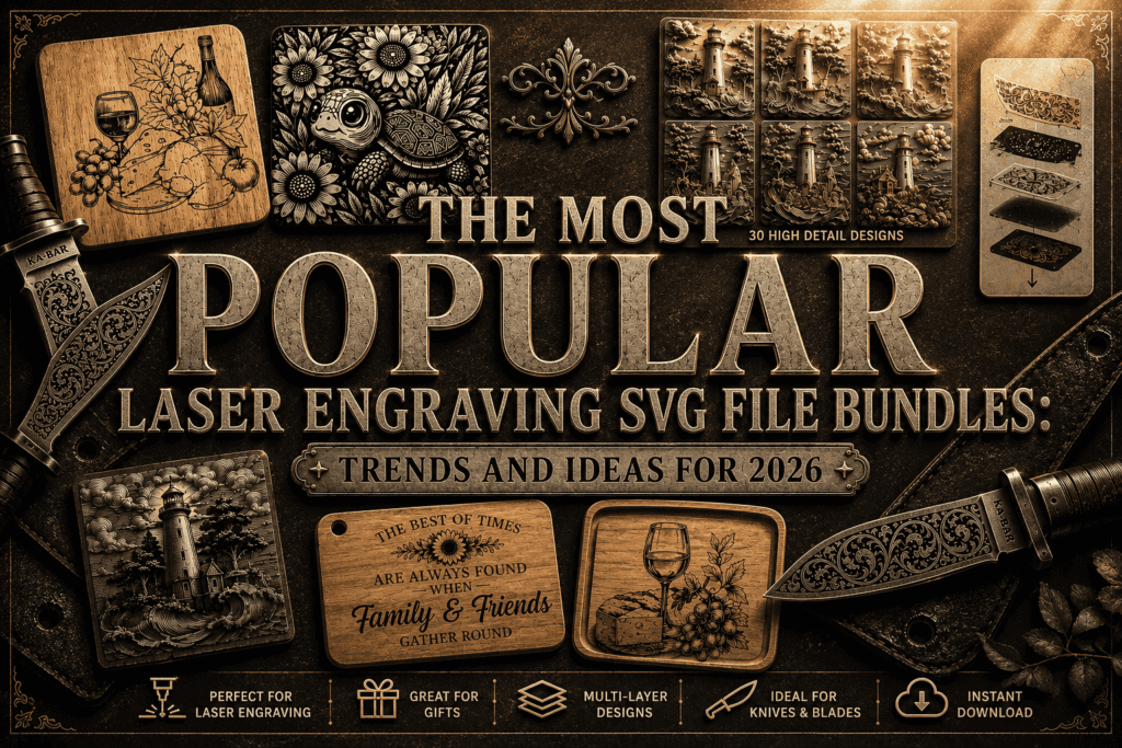 The Most Popular Laser Engraving SVG File Bundles: Trends and Ideas for 2026