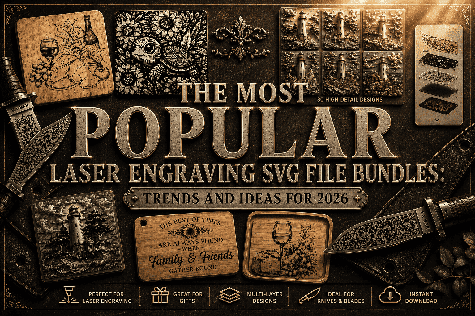 The Most Popular Laser Engraving SVG File Bundles: Trends and Ideas for 2026