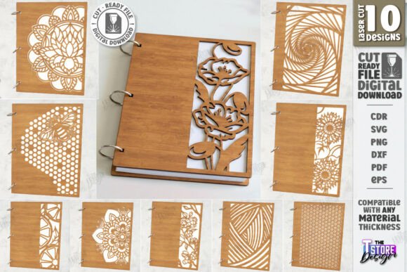 Decorative Notebook Cover Laser Cut |CNC