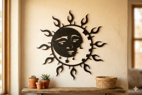 Sun and Moon Wall Art