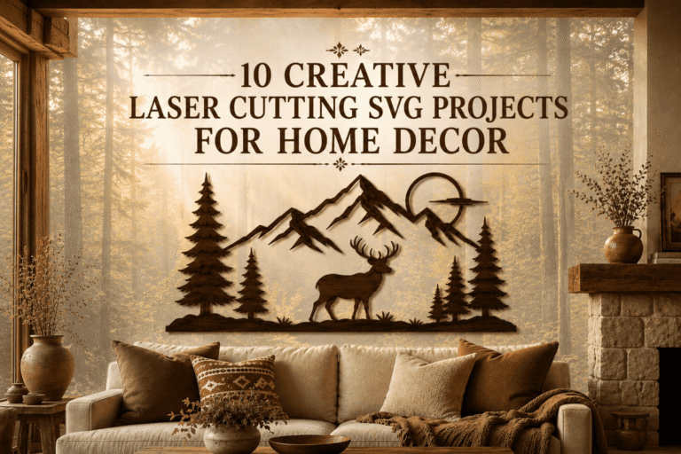 10 Creative Laser Cutting SVG Projects for Home Decor