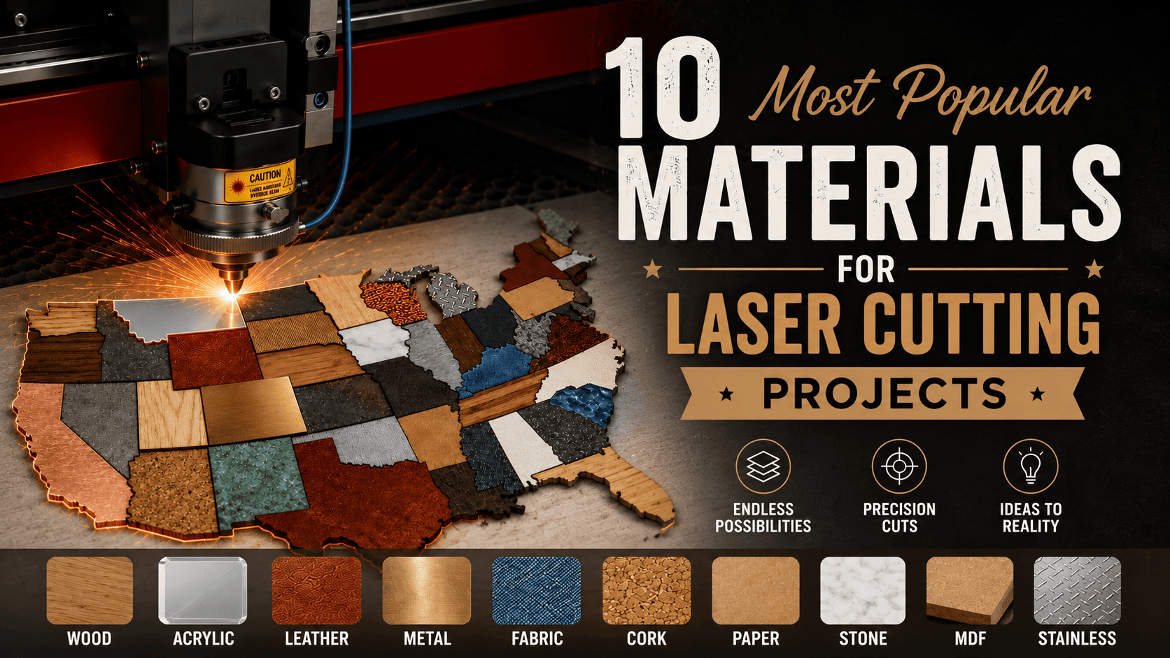 10 Most Popular Materials for Laser Cutting Projects