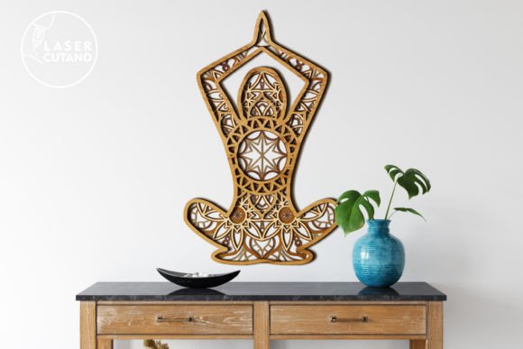 Yoga Multilayer Cut File Mandala