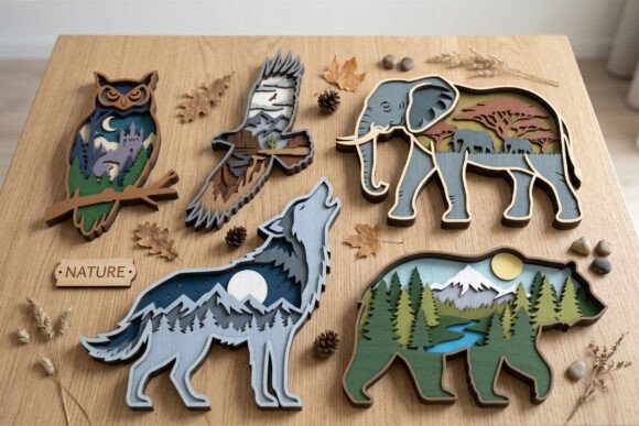 Layered Animal Designs