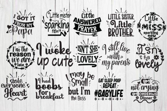 Baby Sayings Newborn Bundle