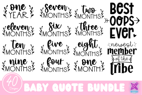 Baby Sayings Newborn SVG Bundle