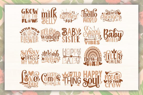 Boho Baby SVG Bundle