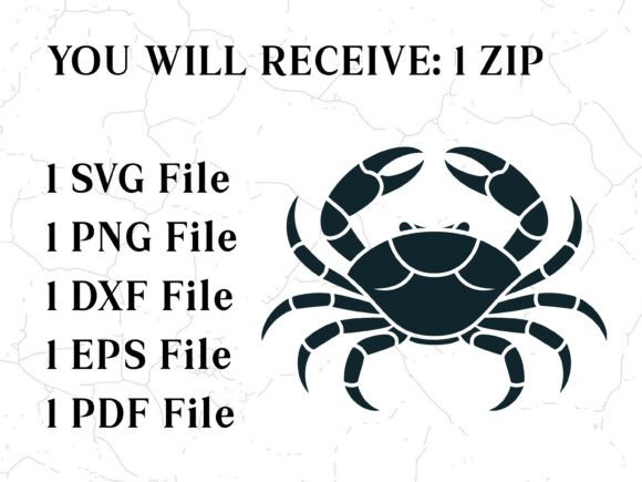 Crab SVG Vector Bundle
