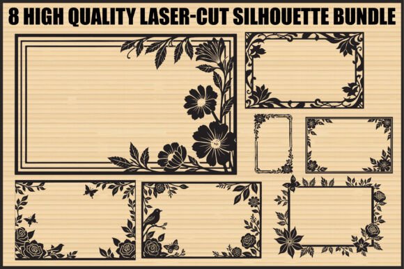 Floral Laser Cut Frame Bundle
