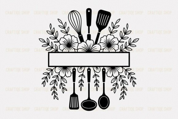 Kitchen Monogram SVG Bundle