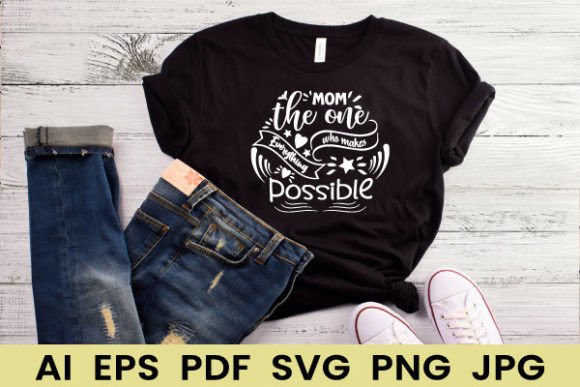Mother's Day Typography T-Shirt Design