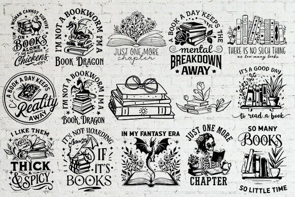 Reading Book Svg Bundle