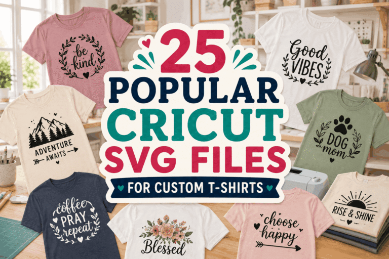 25 Popular Cricut SVG Files for Custom T-Shirts