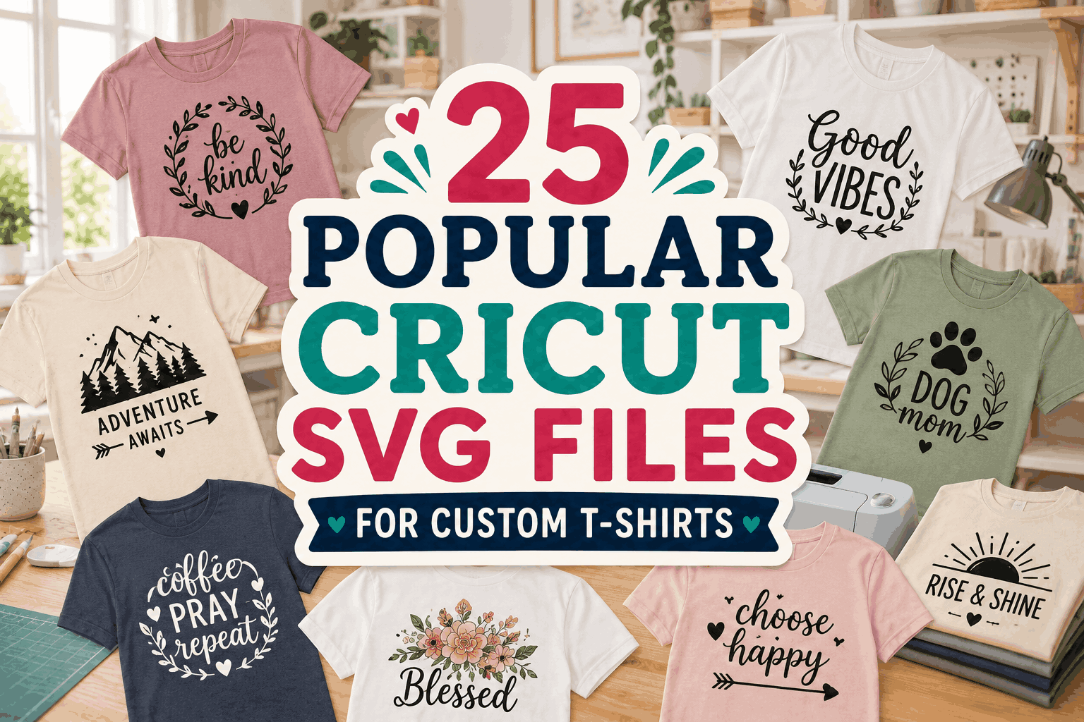 25 Popular Cricut SVG Files for Custom T-Shirts